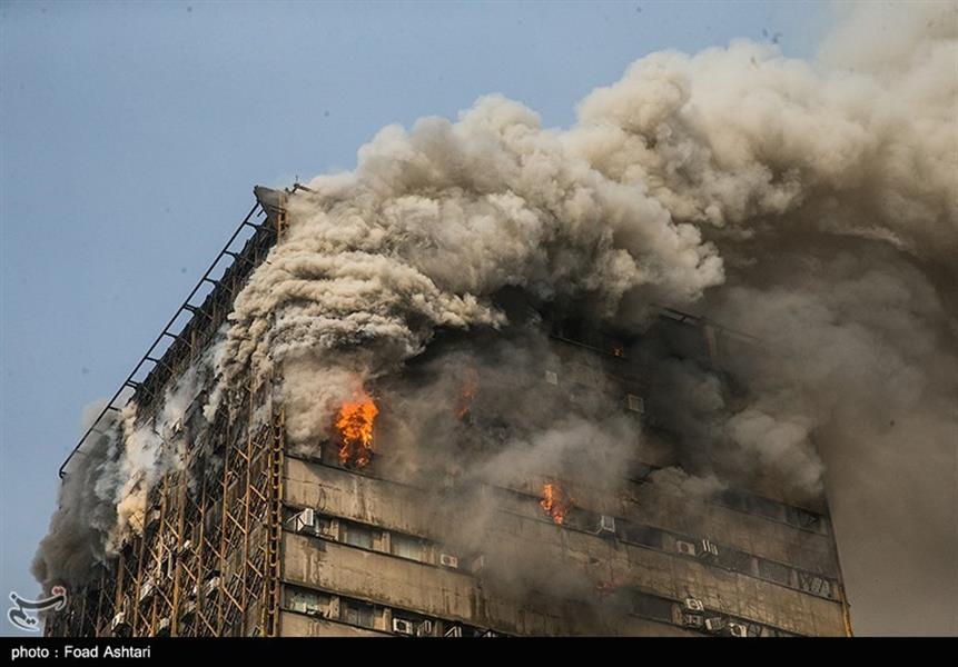 آتش سوزي ساختمان پلاسکو تهران